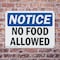 Signmission No Food Allowed, 14 in W x Rectangle, Plastic OS-2PACK-NS-P-1014-L-14557 - alternate 5